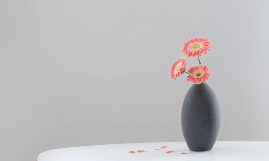 white minimalist center table