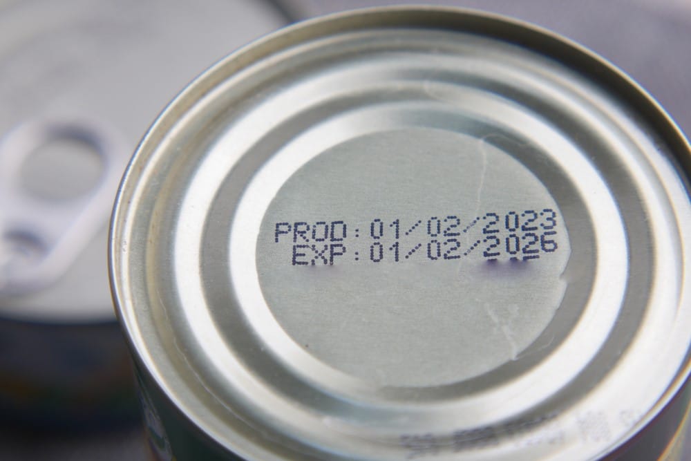 Canned food past its expiration date