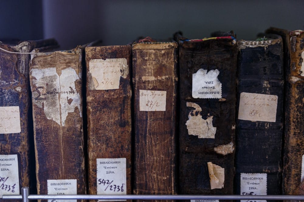 sticker marks on old books