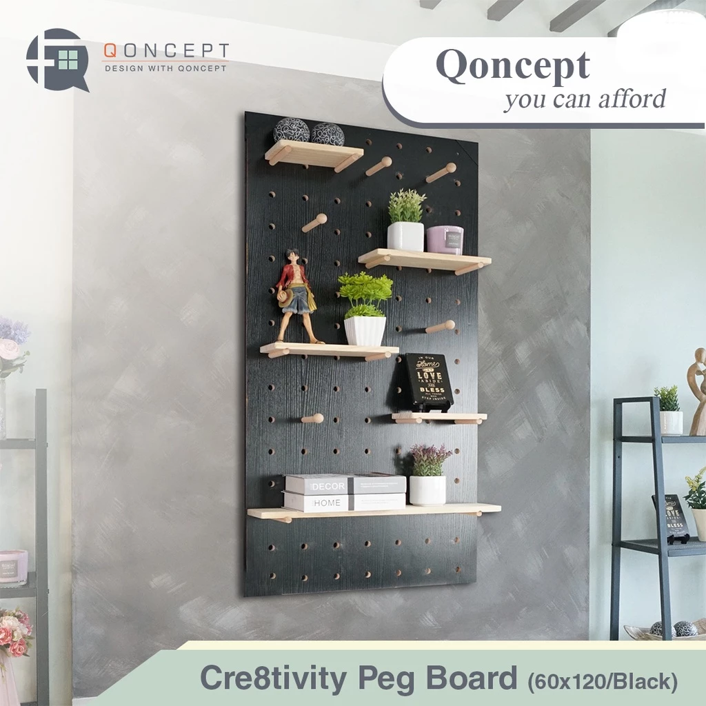Qoncept Living Cre8tivity wooden pegboard