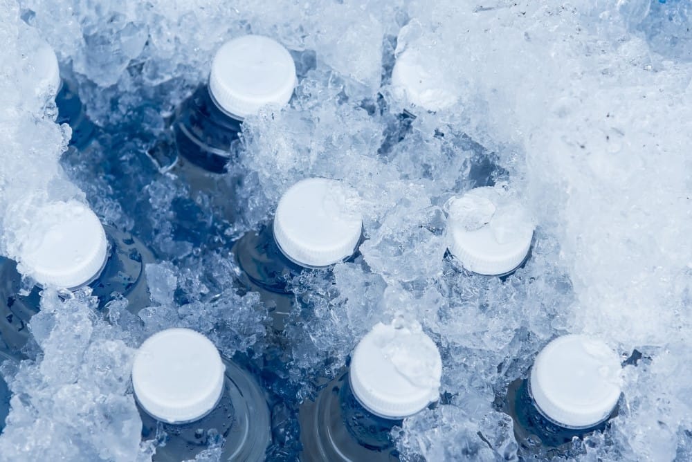 freezing water bottles