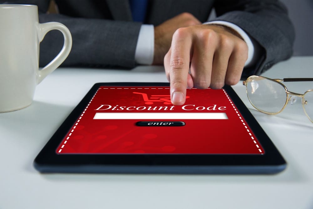 offering online discount code
