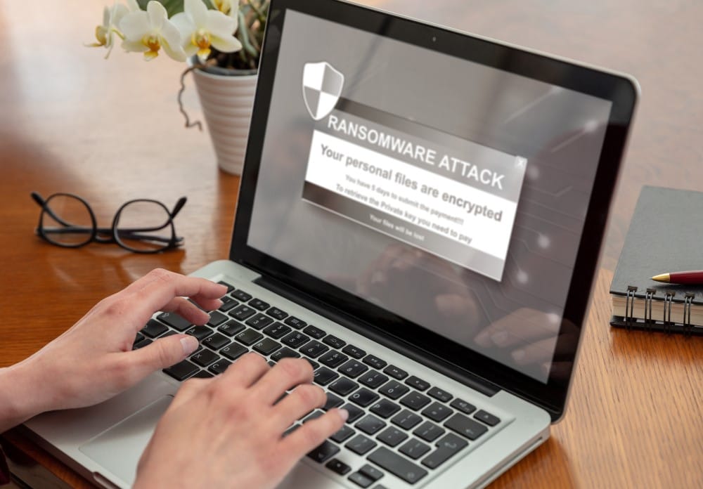 ransomware cyber attack message