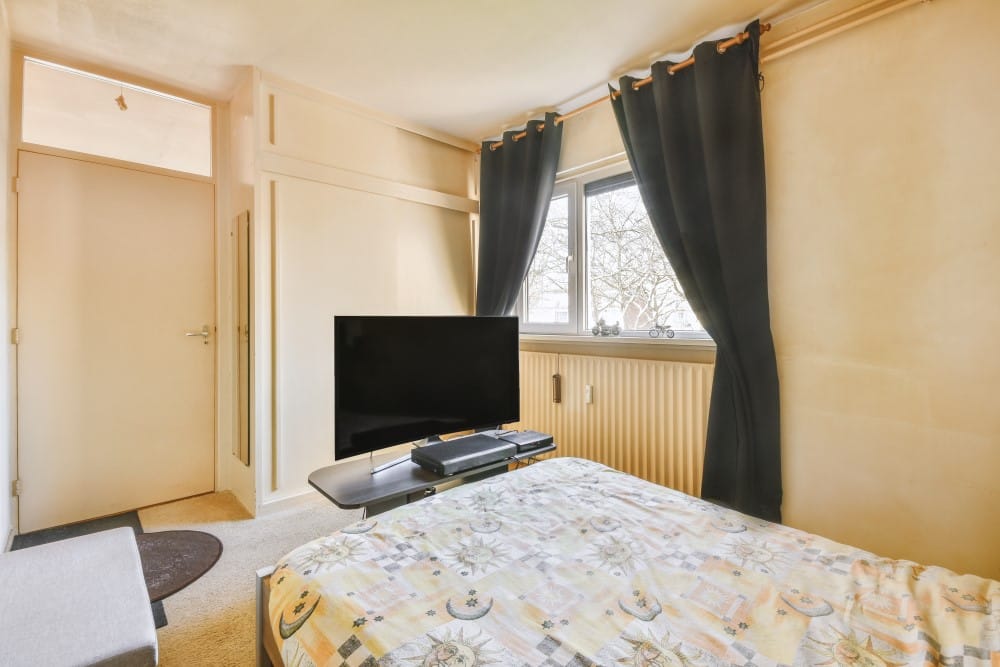 television inside bedroom