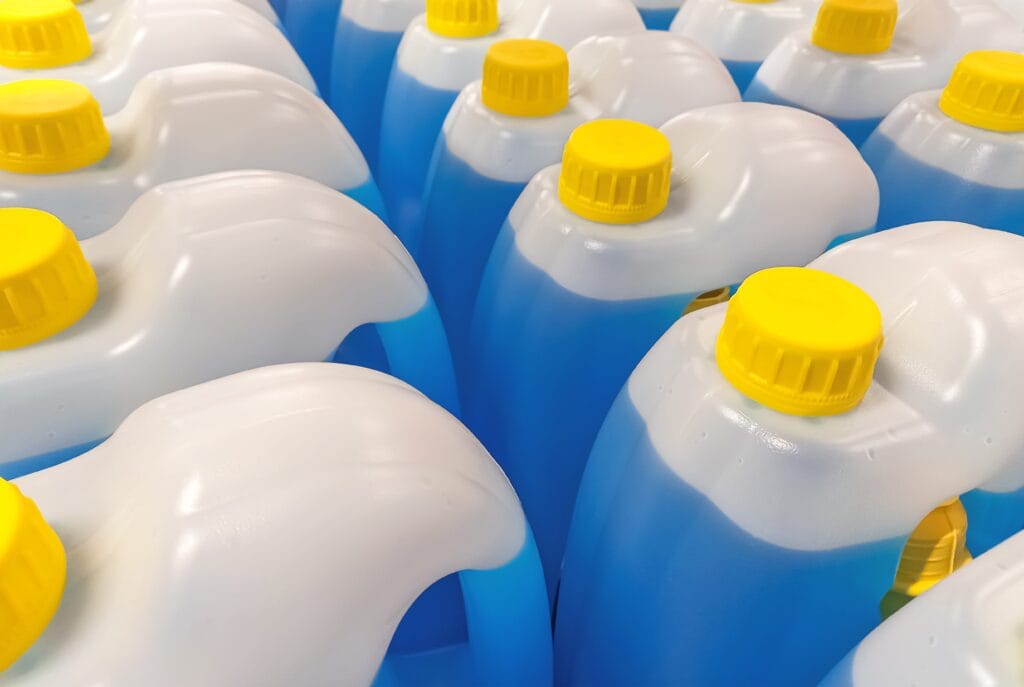 gallons of ammonia-based cleaner