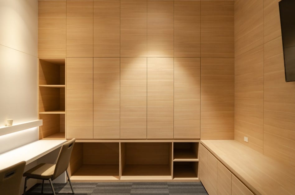 cabinet made of decorative plywood