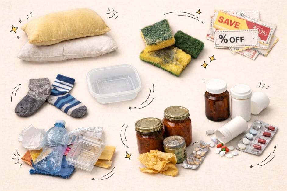 Things to throw out during New Year declutter