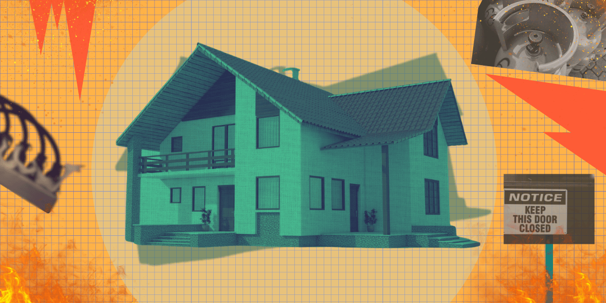 Gemini said Graphic showing how to build a fire-resistant home in the Philippines, featuring LPG safety and fire prevention tips.