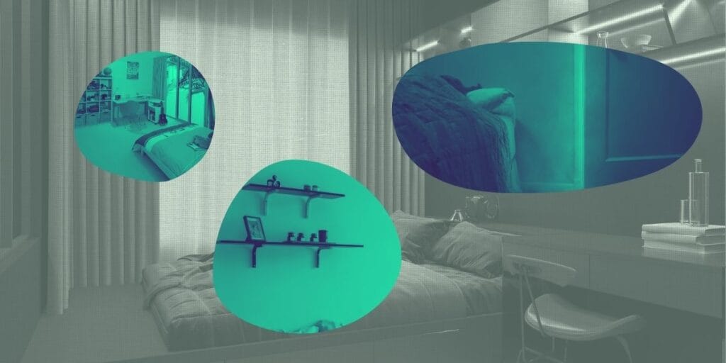 graphic illustrating common bedroom design rules you're probably breaking