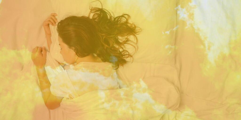 Woman Sleeping in Hot Weather Without AC
